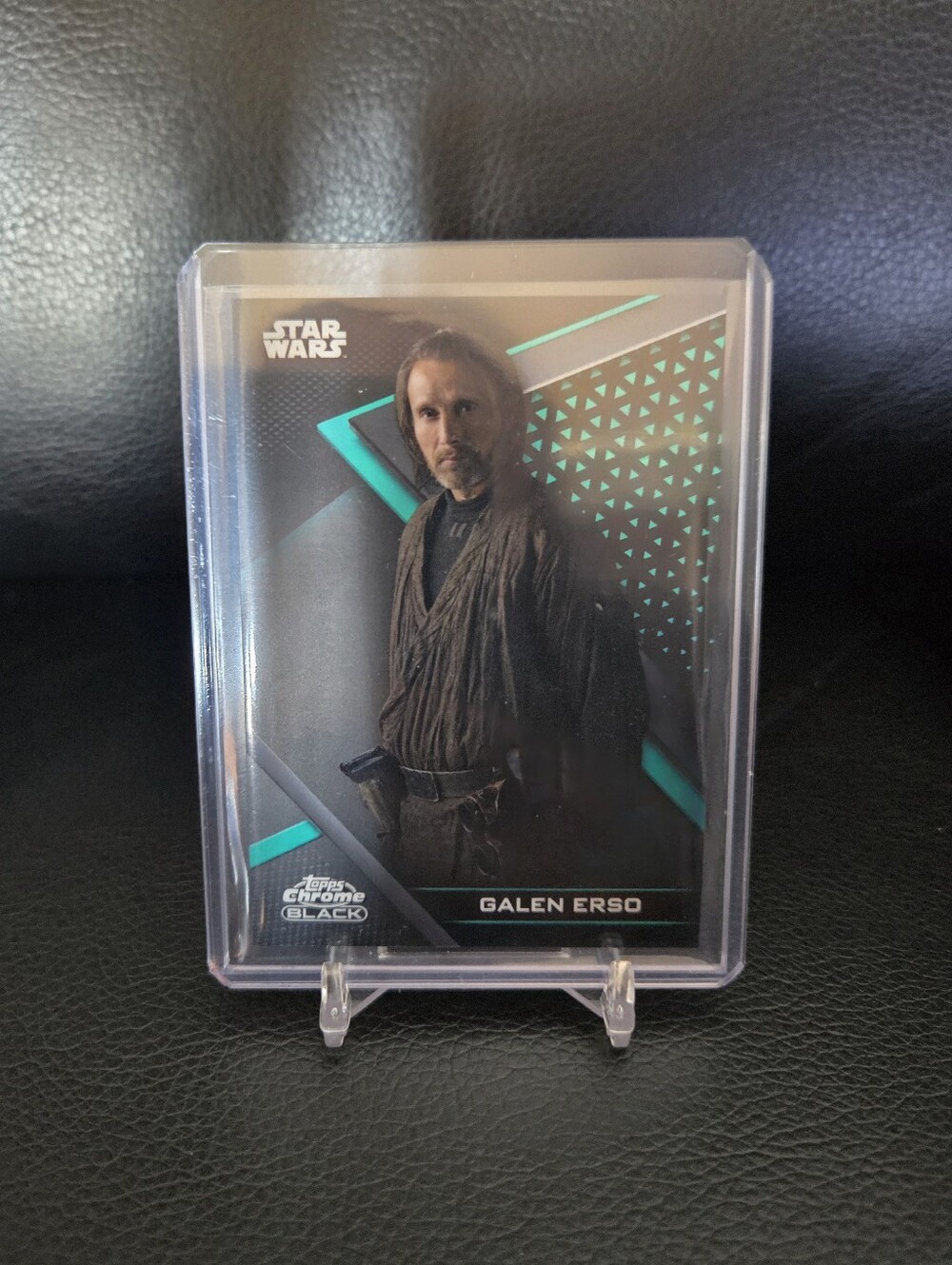 2022 Topps Star Wars Black Chrome Galen Erso Refractor Card #22/99